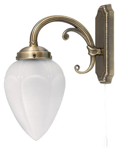 Beltéri fali lámpa E14 40W bronz/opál üveg Maya