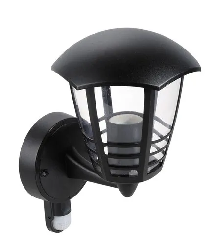 Kültéri fali lámpa mozgásérzékelővel E27 60W fekete Marsei...