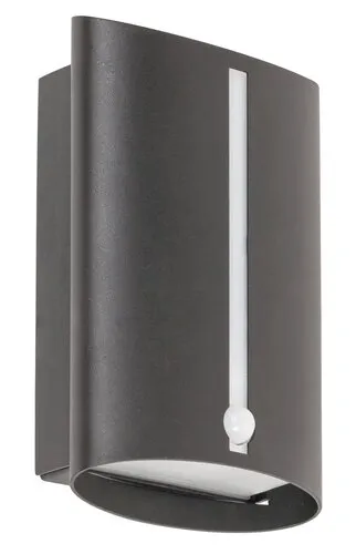 Kültéri fali lámpa mozgásérzékelővel  E27 25W fekete/alumí...