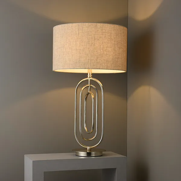 ENDON Meera Éjjeli lámpa E27 60W ezüst