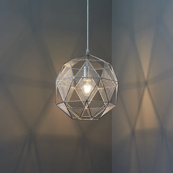 ENDON Armour Függeszték fém króm hatású lemez