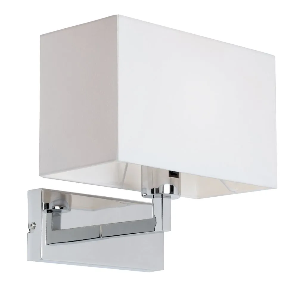 ENDON Piccolo Fali lámpa fém|textil króm hatású lemez,fehé...