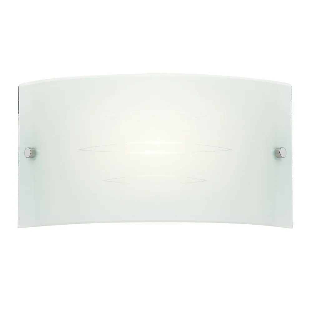 ENDON Hadley Fali lámpa fém|üveg mintás fényes fehér üveg,...