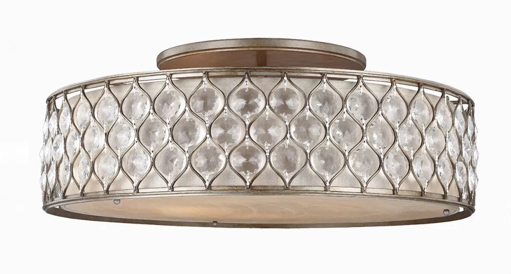 ELSTEAD Lucia Mennyezeti lámpa E27 6x60W ezüst