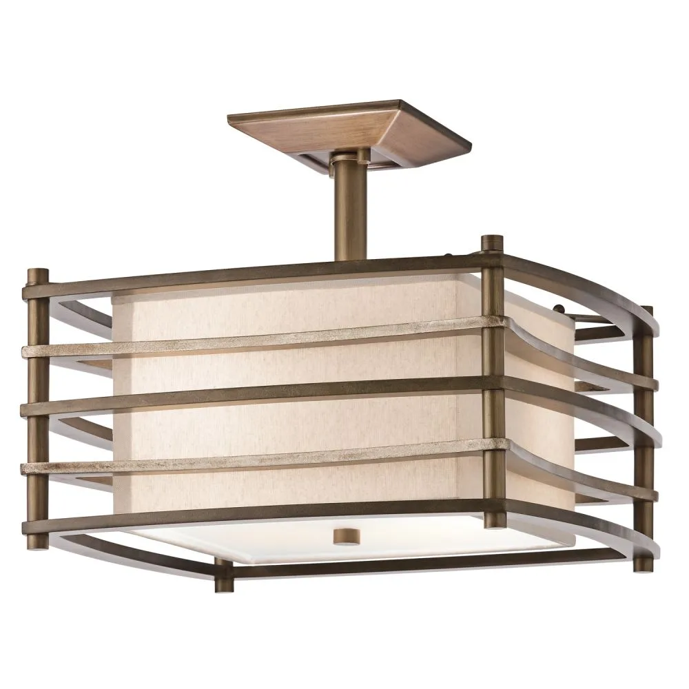 Elstead MOXIE Beltéri mennyezeti lámpa E27 2x100W bronz