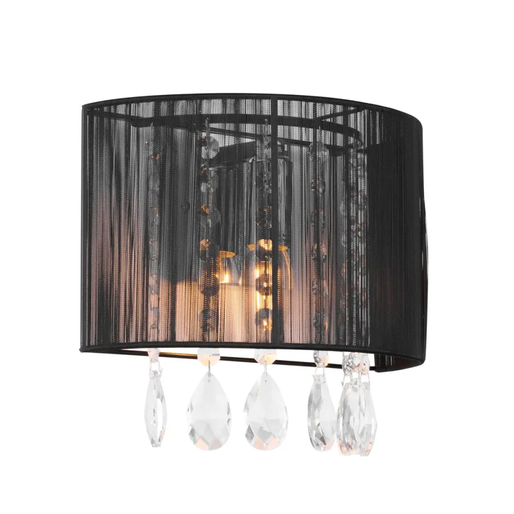 Italux Essence Beltéri fali lámpa E14 40W fekete