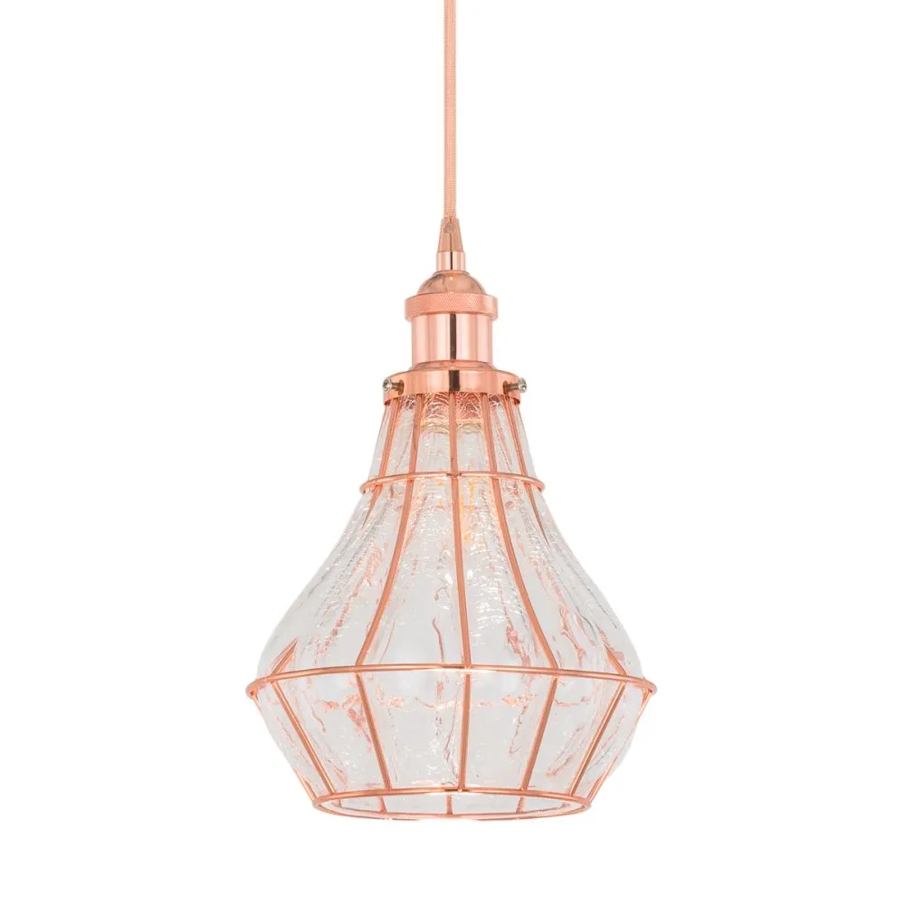 Italux Finter Beltéri függeszték E27 60W rózsa, arany /KIF...