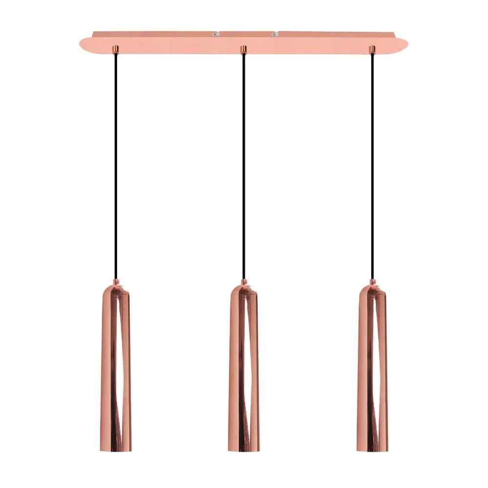 Italux Athan Beltéri függeszték GU10 3x50W réz