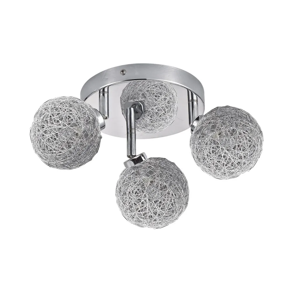 Italux Rufus Beltéri mennyezeti lámpa G9 3x28W króm