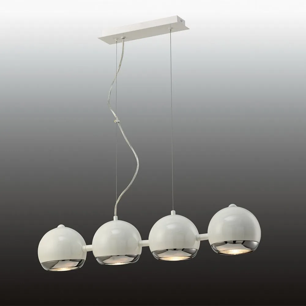 Italux Sferio Függeszték GU10 4x50W fehér /KIFUTÓ!!/