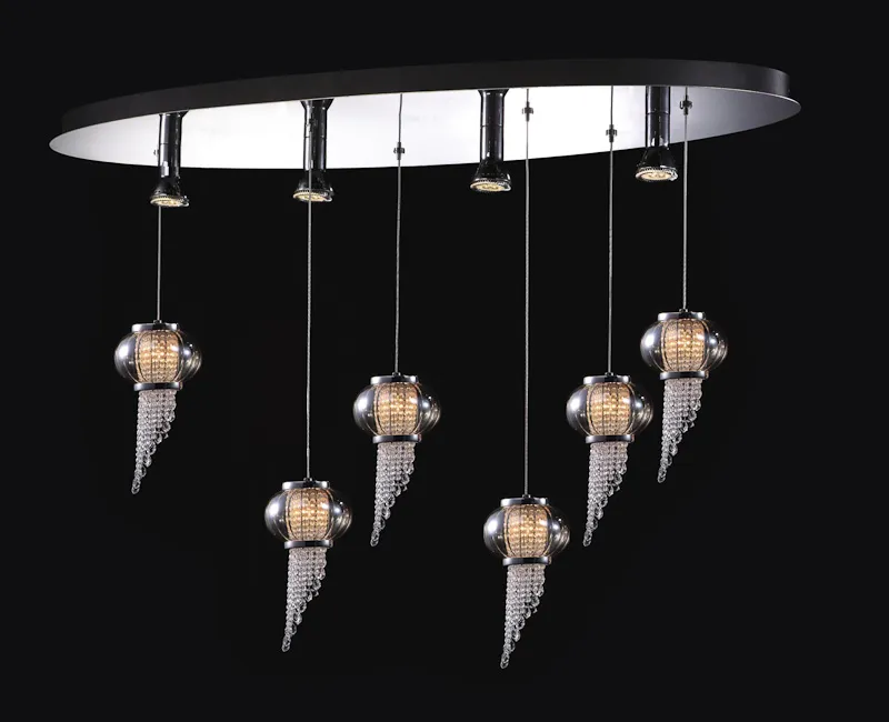 Italux Carlo Beltéri mennyezeti lámpa G4 10x20W króm/üveg...