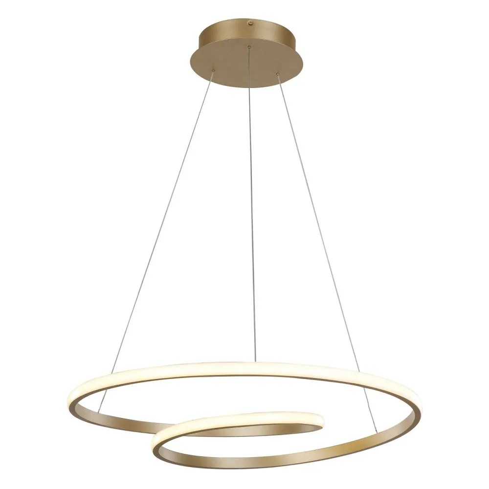 ITALUX Capita Függeszték LED 60W meleg fehér 3780lm arany...