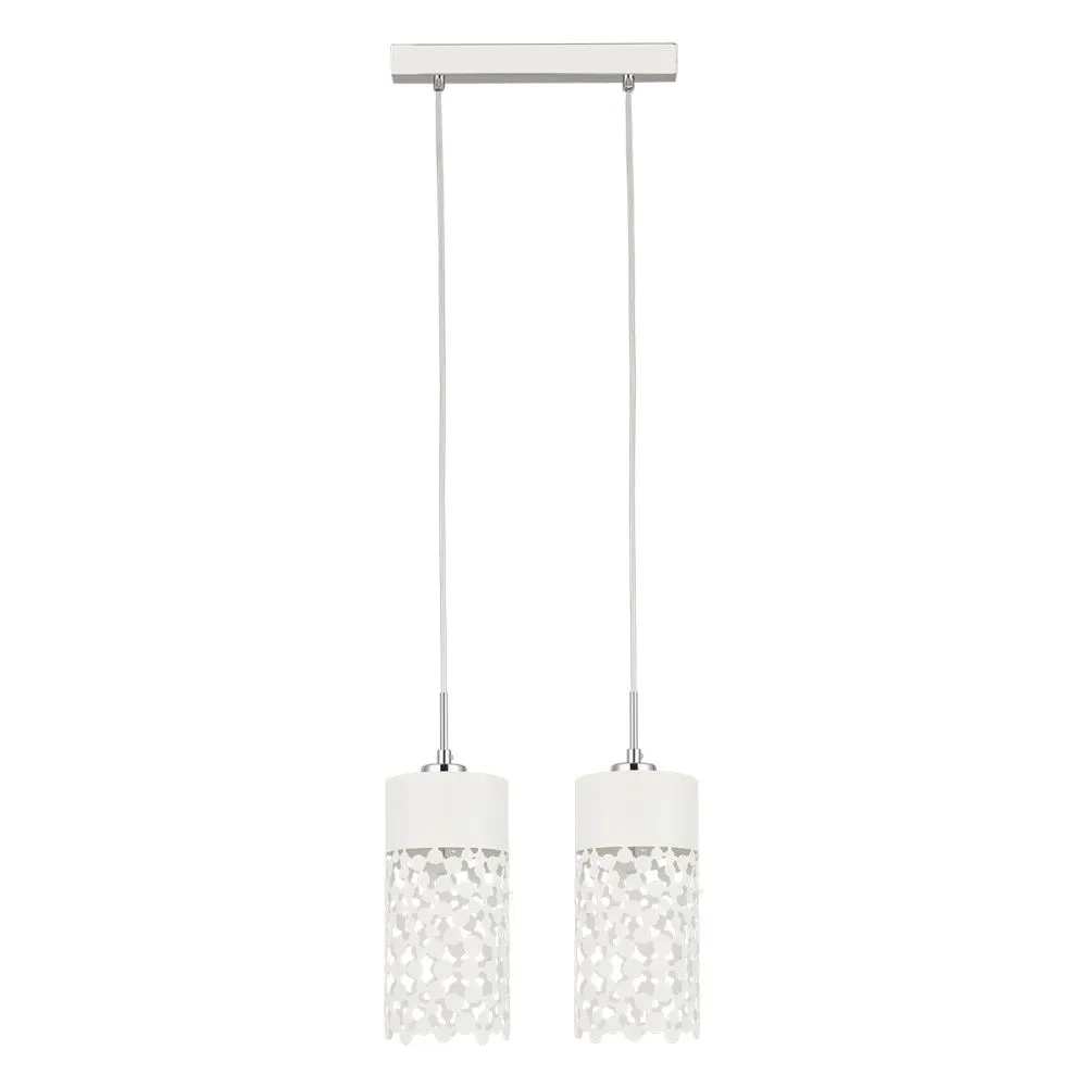 Italux Temona Függeszték E27 2x40W fehér  /KIFUTÓ!!/