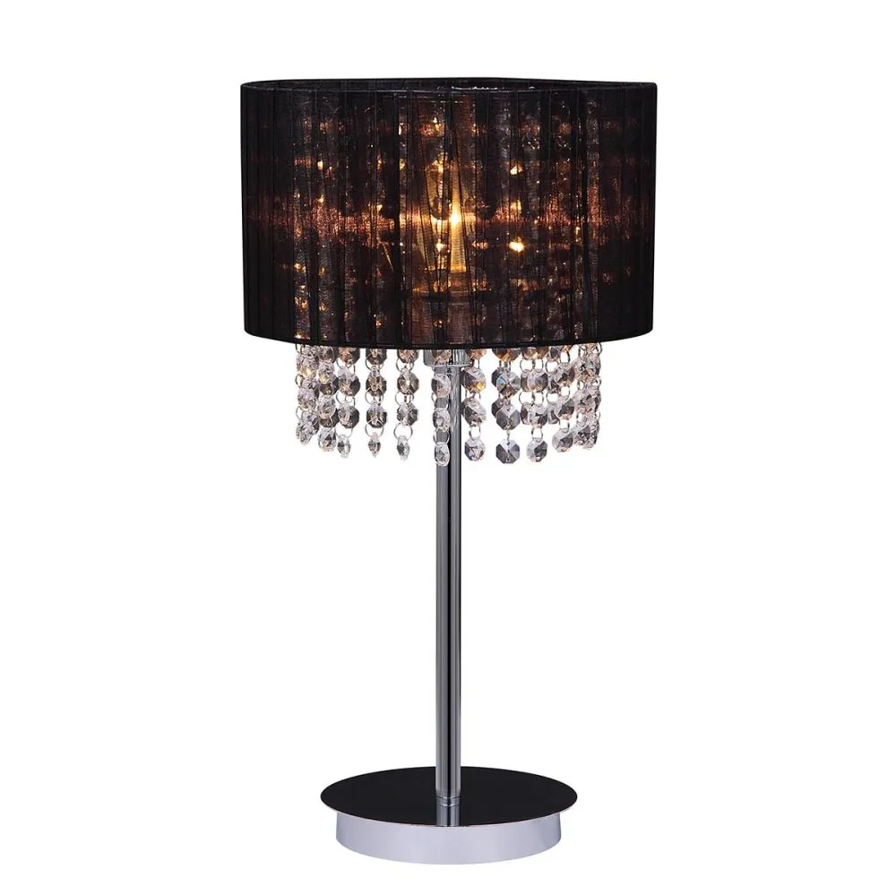 Italux Astra Éjjeli lámpa E14 60W króm,fekete