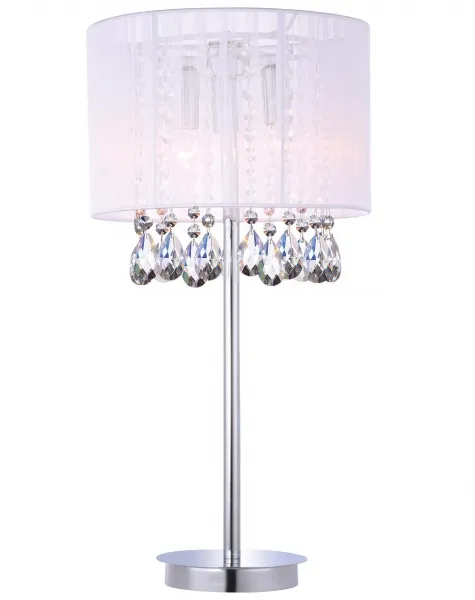 Italux Essence Éjjeli lámpa E14 3x40W króm,fehér 