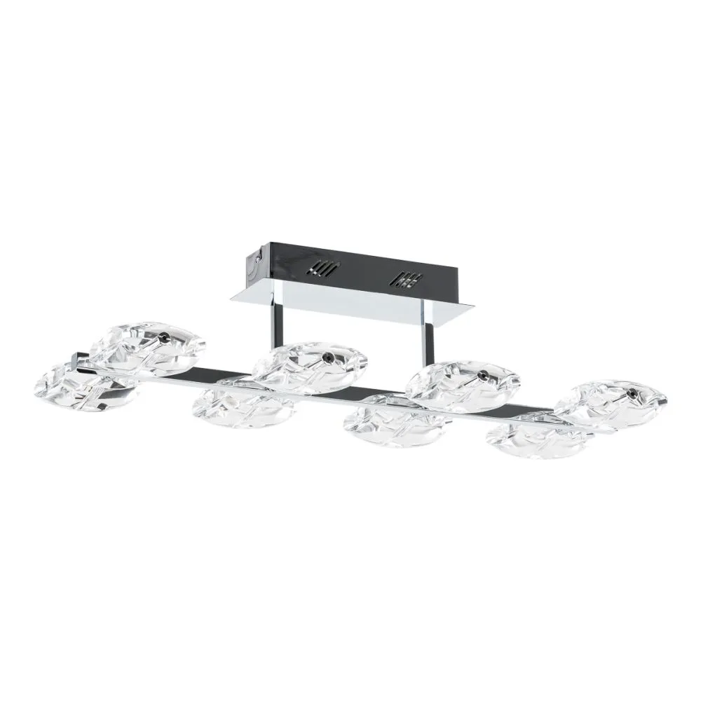 Italux Luxor Beltéri mennyezeti lámpa G4 8x20W, króm/üveg...