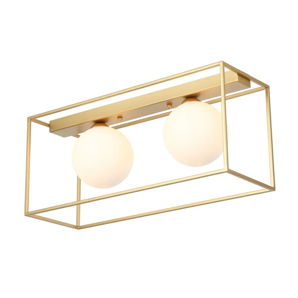 Italux Mediamo  Beltéri mennyezeti lámpa G9 2x25W arany/fe...