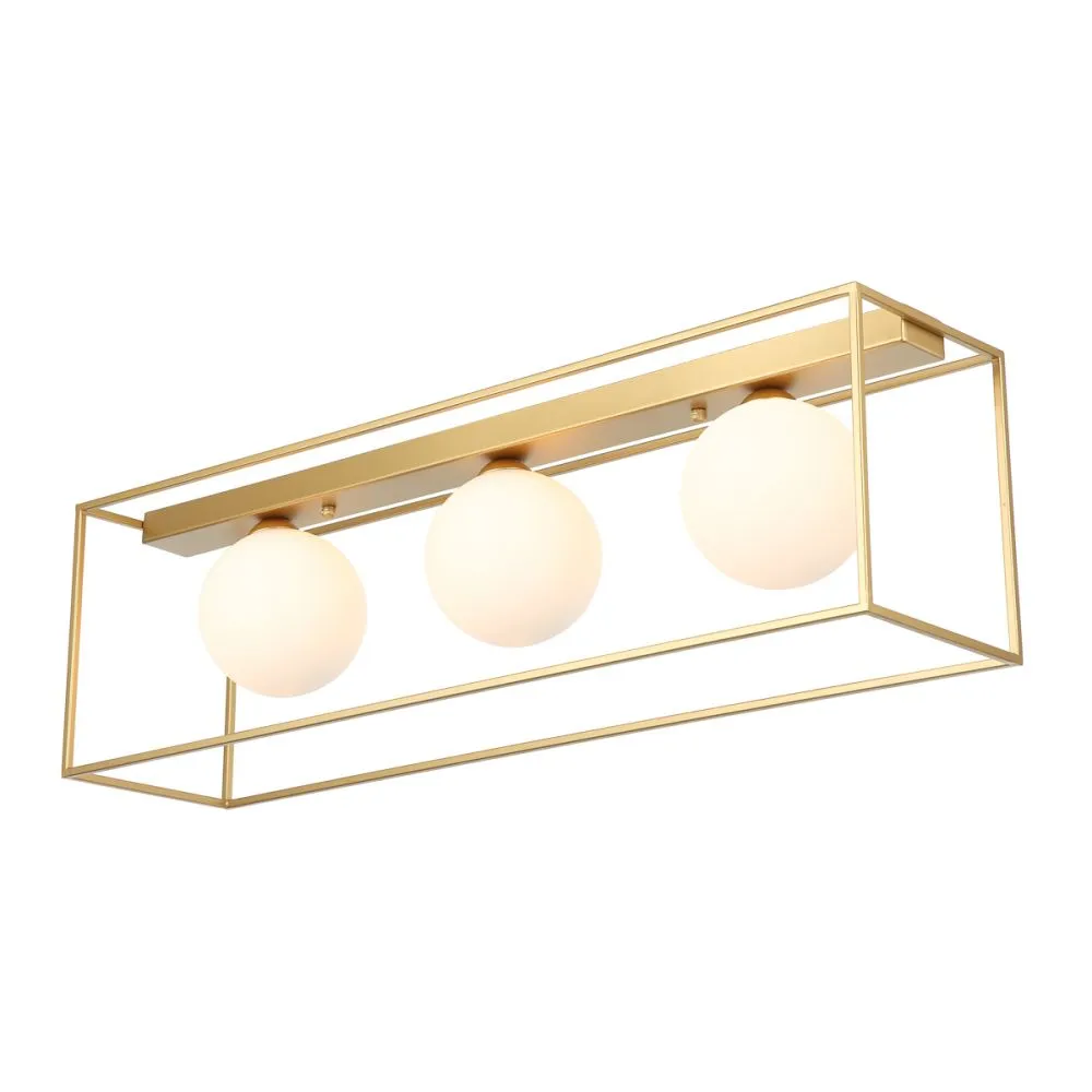 Italux Mediamo Beltéri mennyezeti lámpa G9 3x25W arany/feh...