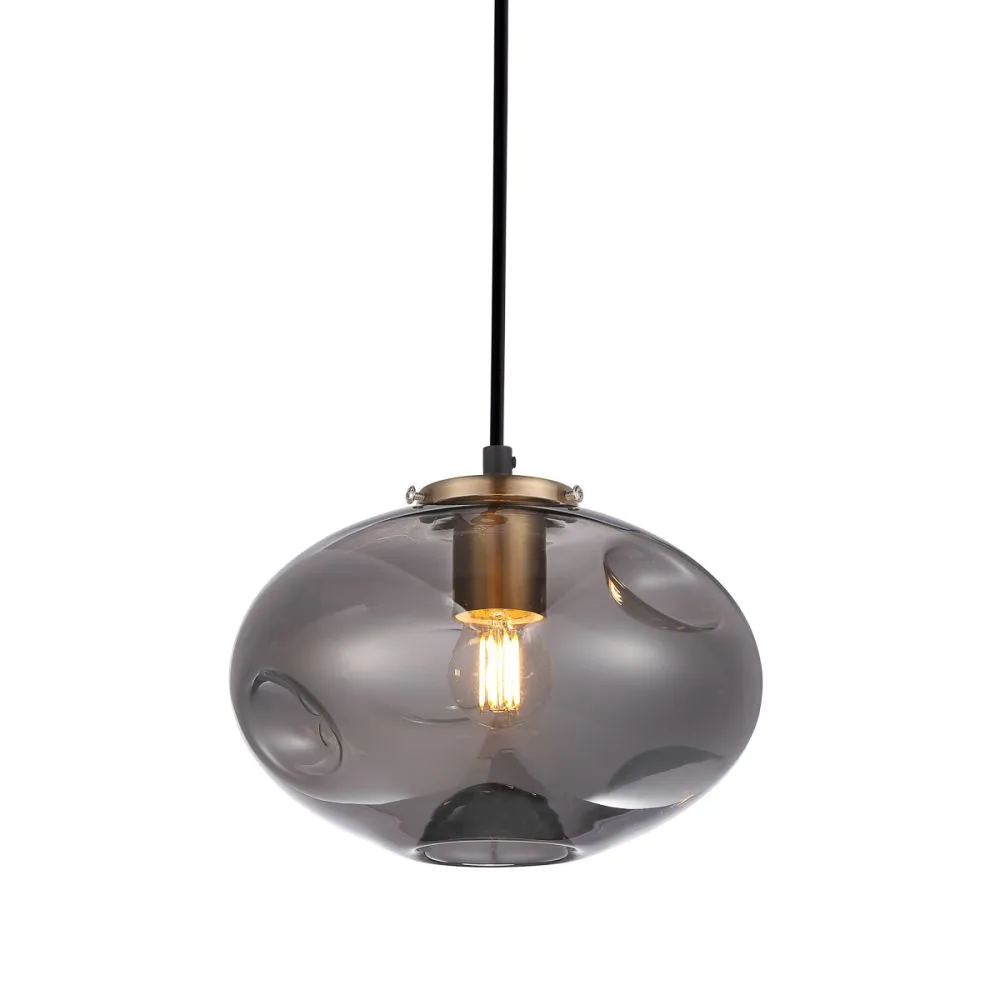 Italux Hatella Függeszték fekete|réz E27