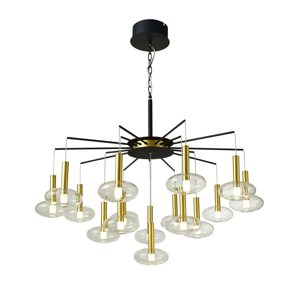 Italux Hasselt Beltéri függeszték LED meleg fehér arany...