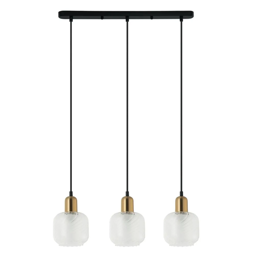 Italux Lamezia Függeszték antik bronz|fekete E27