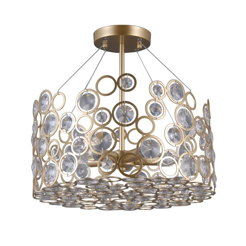 Italux Nardo Beltéri függeszték E14 5x40W arany/KIFUTÓ!!/...