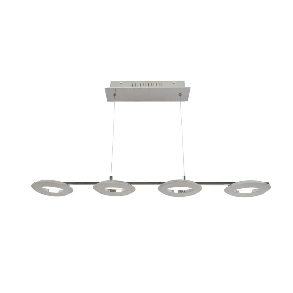 Italux Sabrina Függeszték LED 4x5W meleg fehér 400lm króm ...