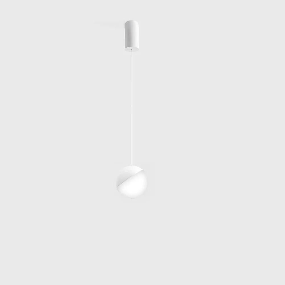 Pendant luminaire with surface base BALL M P, D100mm, H150...