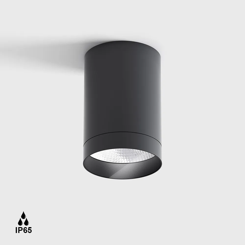 Surface mounted luminaire BARREL76 S. D76mm, H114mm, 250mA...