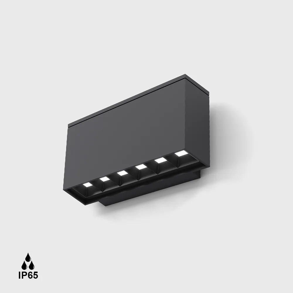 Surface mounted luminaire ON WALL. L160mm, h95mm, sp56mm, ...