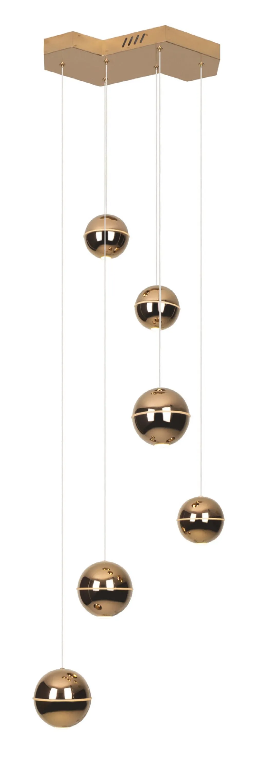 Maxlight ZEN Beltéri függeszték LED 6x4W meleg fehér 1440l...