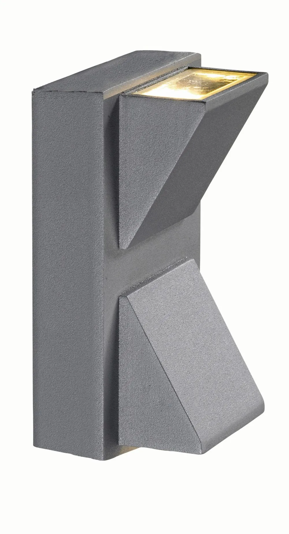 MARKSLÖJD CARINA Kültéri fali lámpa LED 2x1W szürke