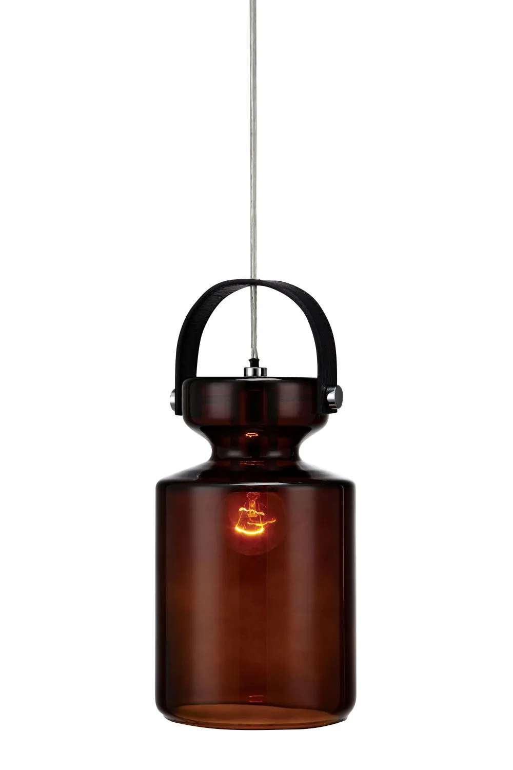 MARKSLÖJD MILK Beltéri függeszték E14 40W króm, barna