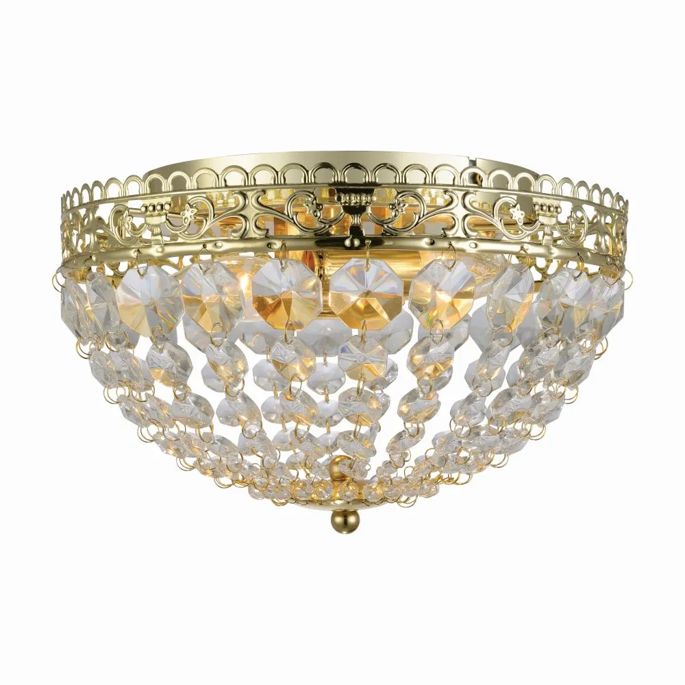 MARKSLÖJD SAXHOLM Beltéri mennyezeti lámpa E14 2x40W arany...