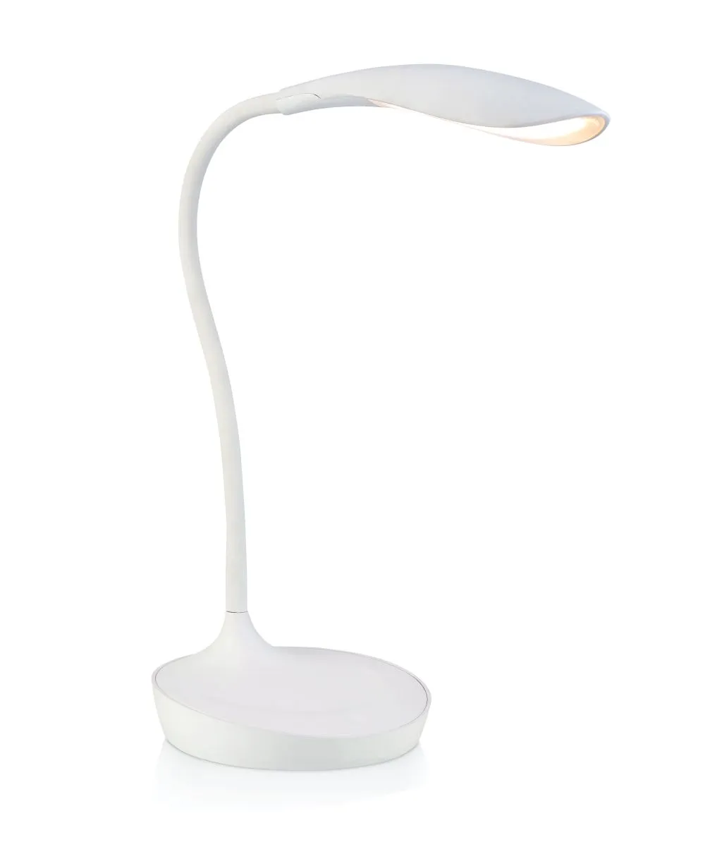 MARKSLÖJD SWAN USB Iróasztali lámpa LED 6W  fehér
