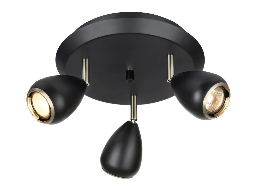 Markslöjd BIKE Sufitowa 3L Czarna /KIFUTÓ CSAK A KÉSZLET E...