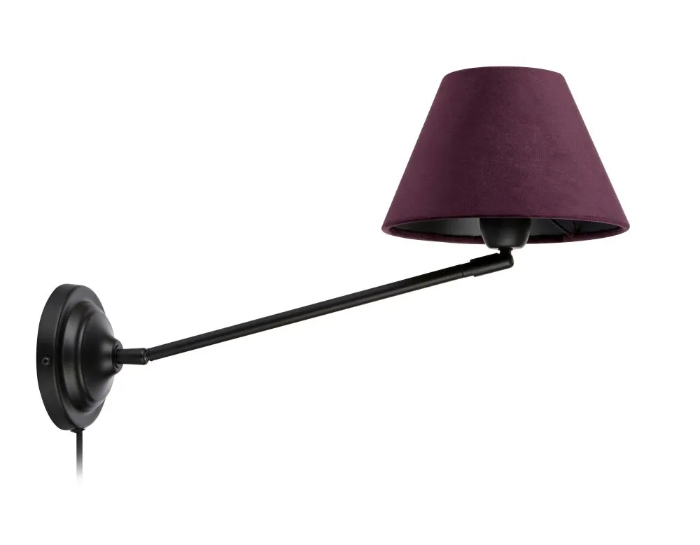 Markslöjd GARDA Kinkiet 1L Czarny/Fioletowy /KIFUTÓ CSAK A...