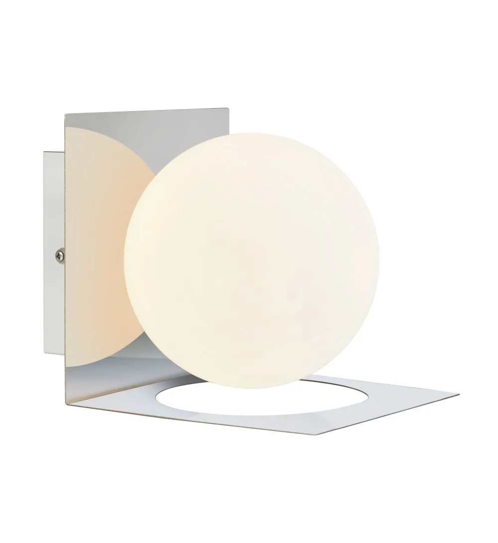 Markslöjd ZENIT fali lámpa 1L IP44 Chrome/Opal