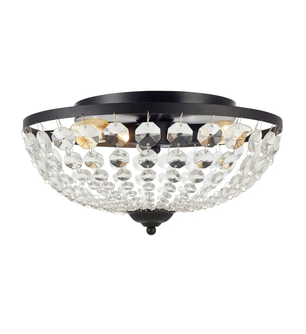 Markslöjd GRANSÖ Beltéri mennyezeti lámpa E14 3x40W fekete...