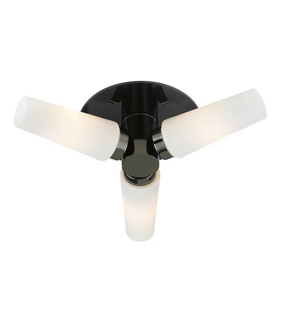 Markslöjd BRASTAD Ceiling 3L Black/White IP44
