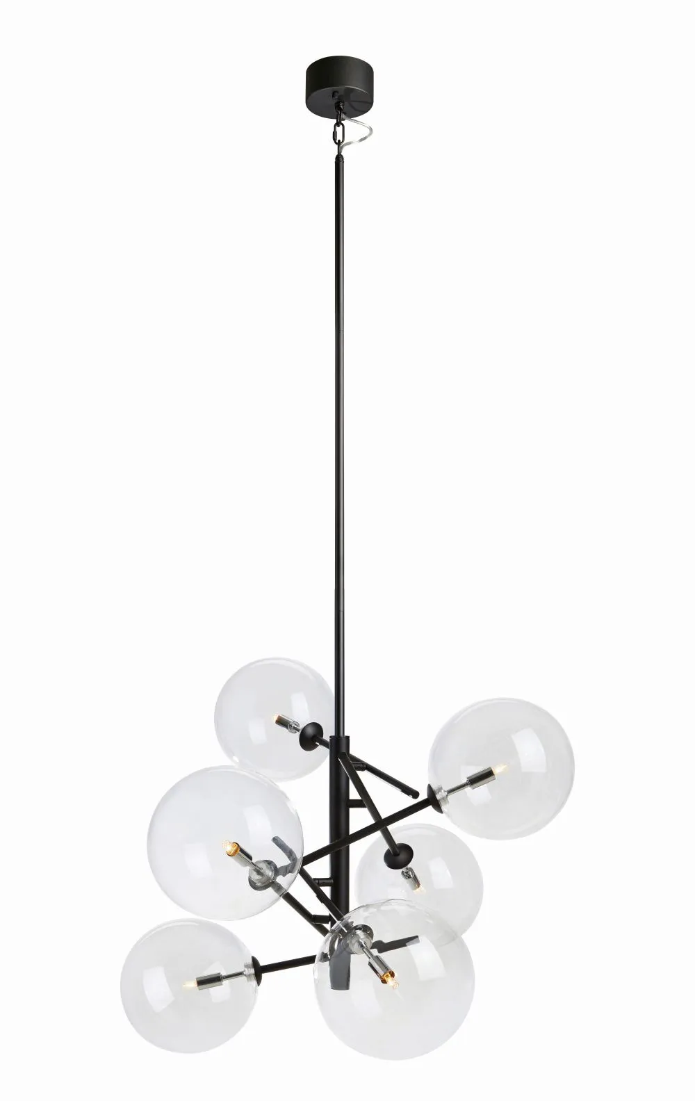 Markslöjd ANDREW Beltéri függeszték G9 6x5W fekete