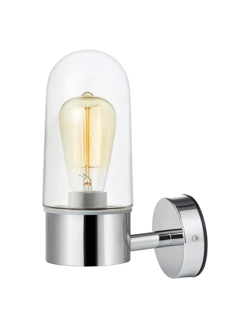 Markslöjd ZEN Fali 1L Króm/Átlátszó IP44