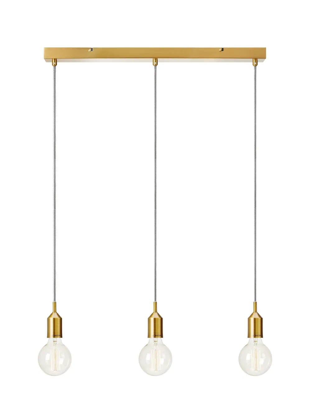 Markslöjd BRONX Beltéri függeszték E27 3x60W bronz