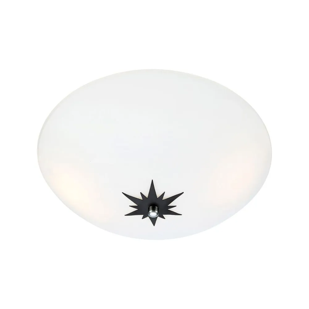 Markslöjd ROSE Plafond 35cm White/Black