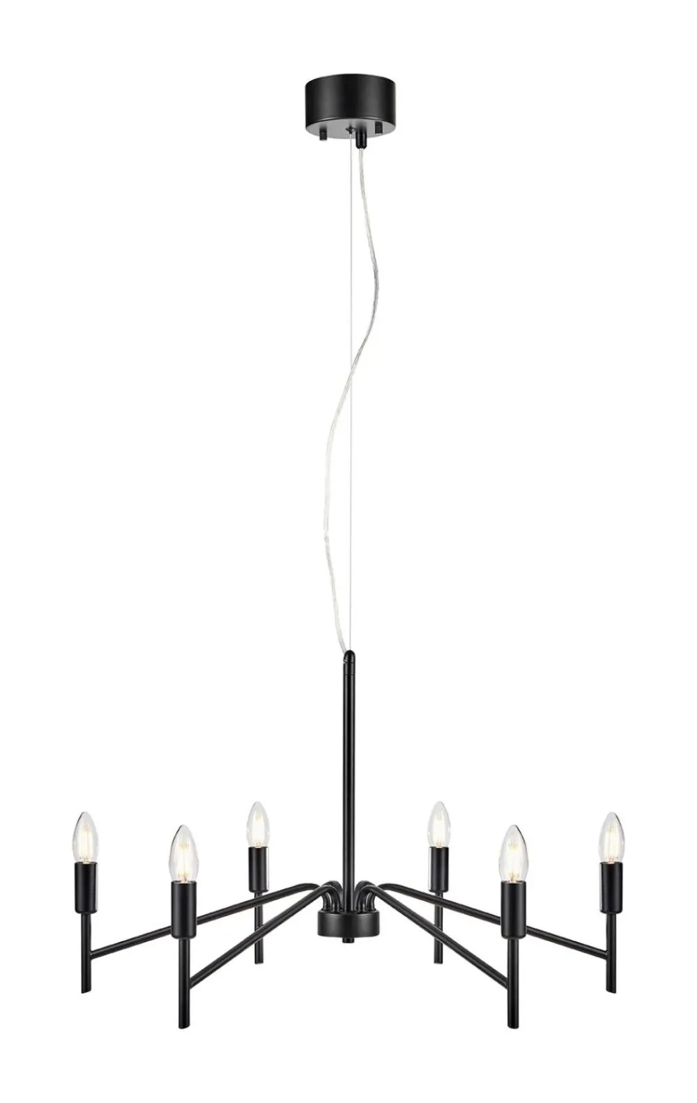 Markslöjd MONARCH Pendant 6L Black