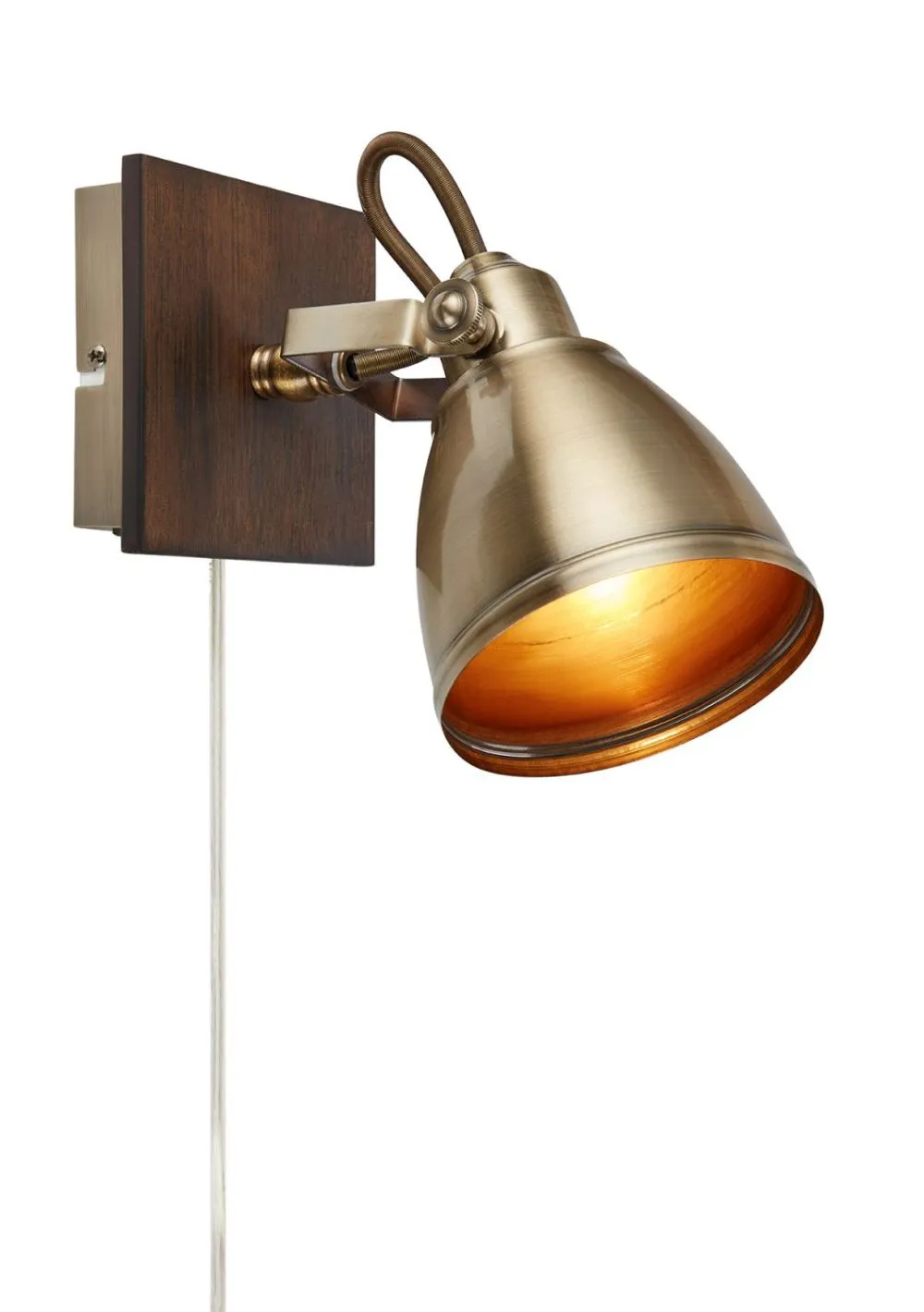 Markslöjd NATIVE Wall 1L Brown/Antique