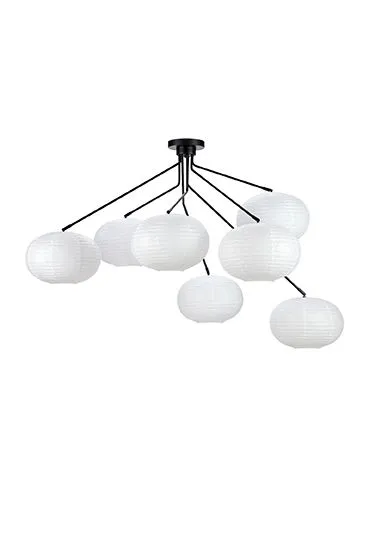 Markslöjd GALAXY Ceiling 7L Black/White