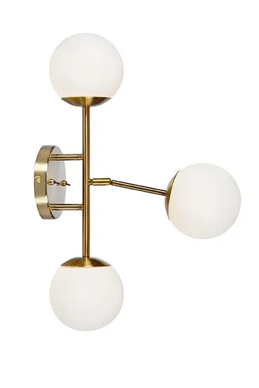 Markslöjd TRINITY Wall 3L Brass/White