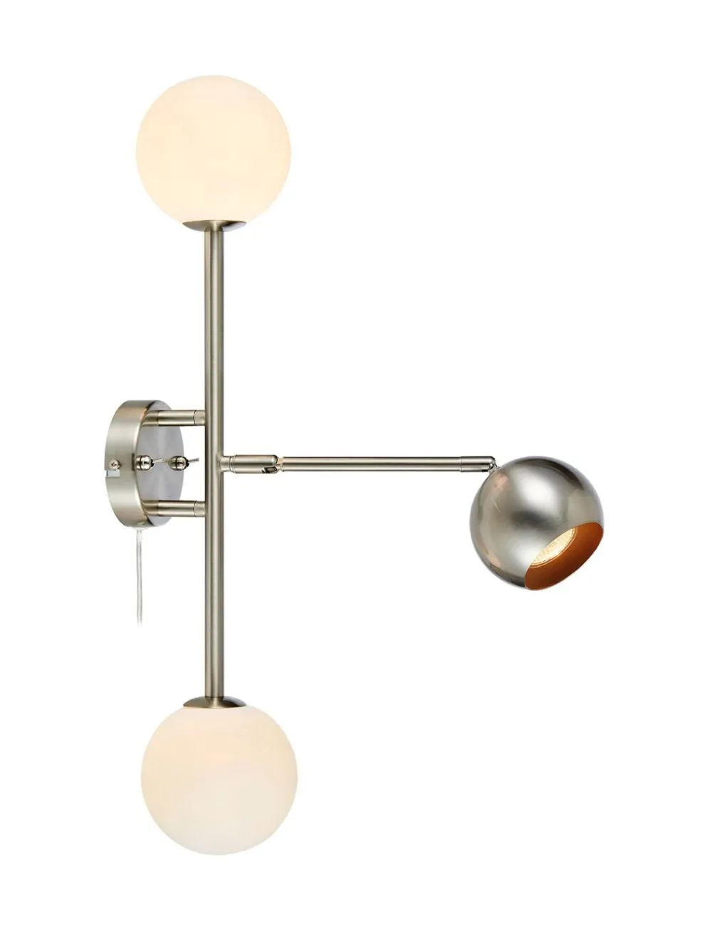 Markslöjd BESIDE Wall 3L Steel/White