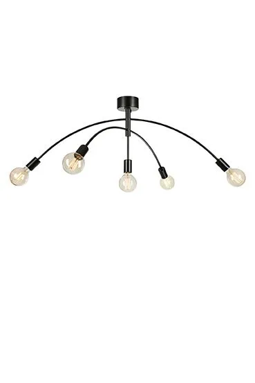 Markslöjd CRUX Ceiling 5L Black
